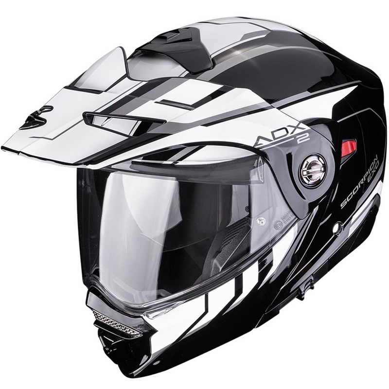 Enduro motociklo šalmas Scorpion ADX-2 Walt juodai baltas