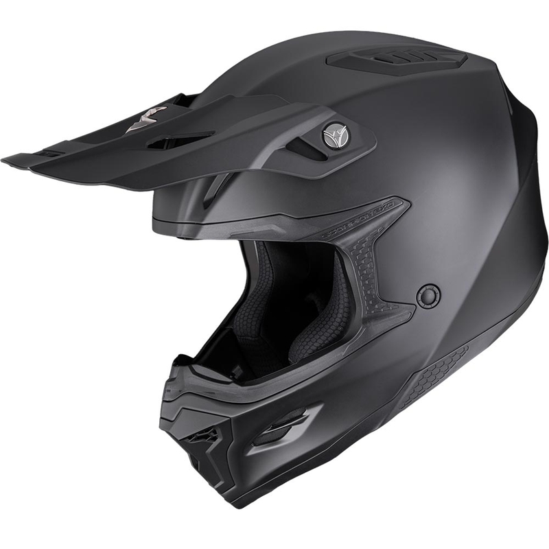 Scorpion SMX-10 Solid motokrosinis šalmas, matinė juoda