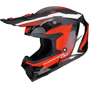 Scorpion SMX-10 Speed motokroso šalmas juoda-balta-raudona
