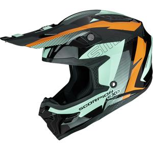 Scorpion SMX-10 Speed motokroso šalmas juodas-oranžinis-žalias