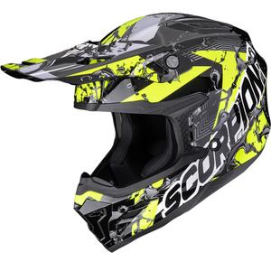 Scorpion SMX-10 Gas motokroso šalmas juodas-geltonas