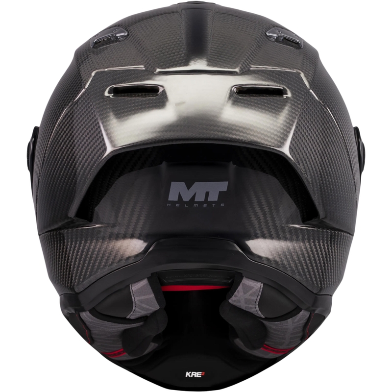 Uždaras motociklo šalmas MT KRE 2 PLUS FIM Racing #2 anglies juodumo