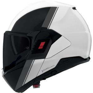 Atlenkiamas motociklo šalmas Nolan N120-1 Verniciatura Speciale 356 blizgios perlinės-juodos-pilkos spalvos