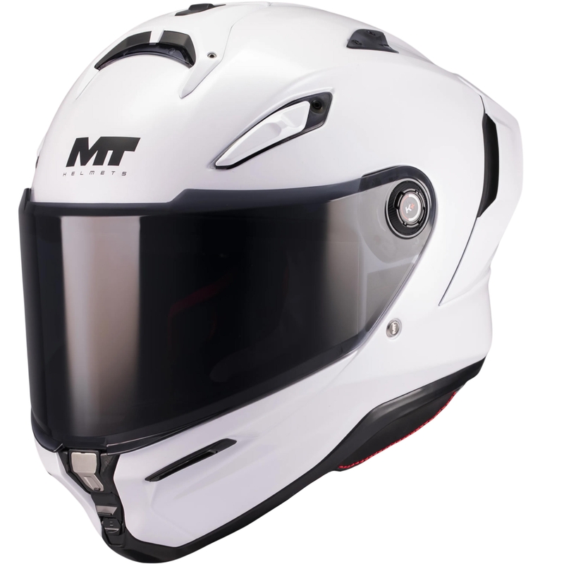 Uždaras motociklo šalmas MT KRE 2 Pure A0 baltas