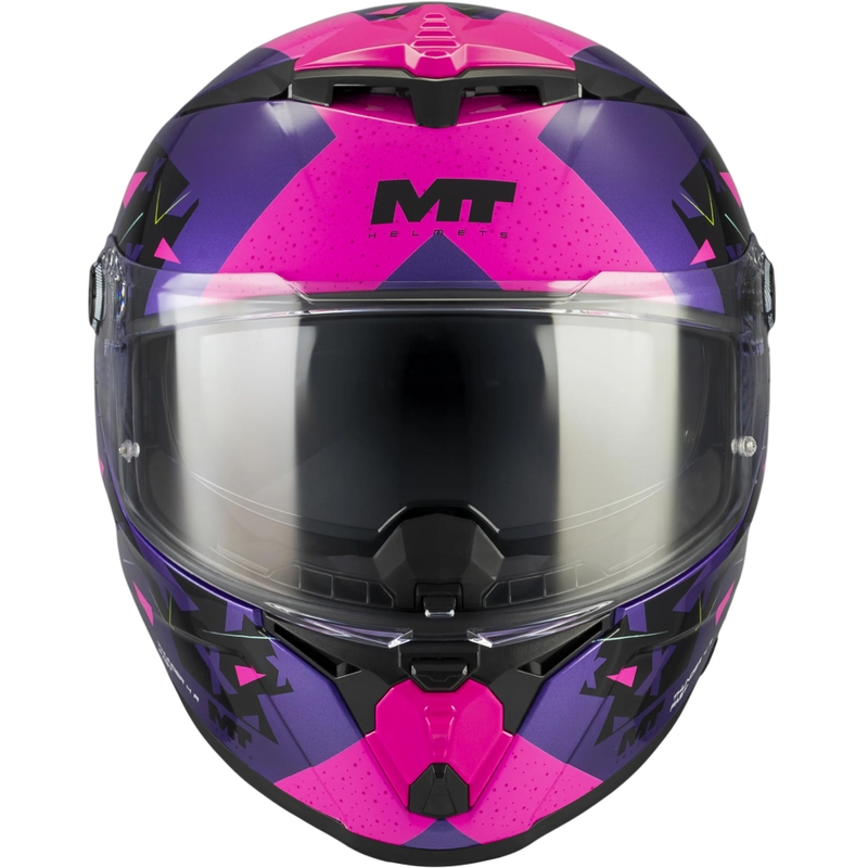 Uždaras motociklo šalmas MT Thunder 4 R SV Fast C8 violetinė-rožinė-juoda