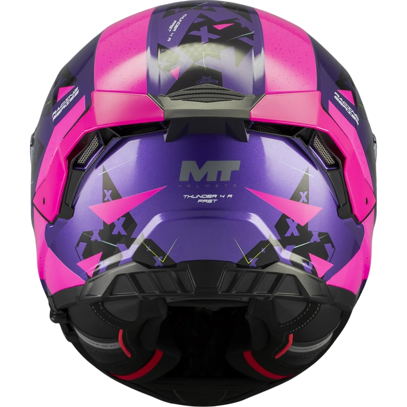 Uždaras motociklo šalmas MT Thunder 4 R SV Fast C8 violetinė-rožinė-juoda