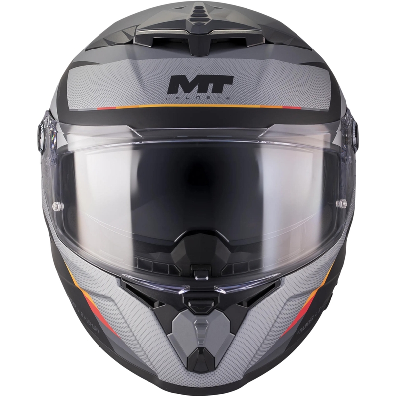Uždaras motociklo šalmas MT Thunder 4 R SV Highway B5 matinės pilkos-juodos spalvos