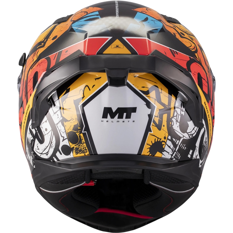 Uždaras motociklo šalmas MT Braker SV Blackboard B5 juodas-mėlynas-raudonas