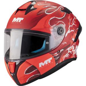 Uždaras motociklo šalmas MT Targo S Yamanaka_26_Season C5 matinės raudonos spalvos