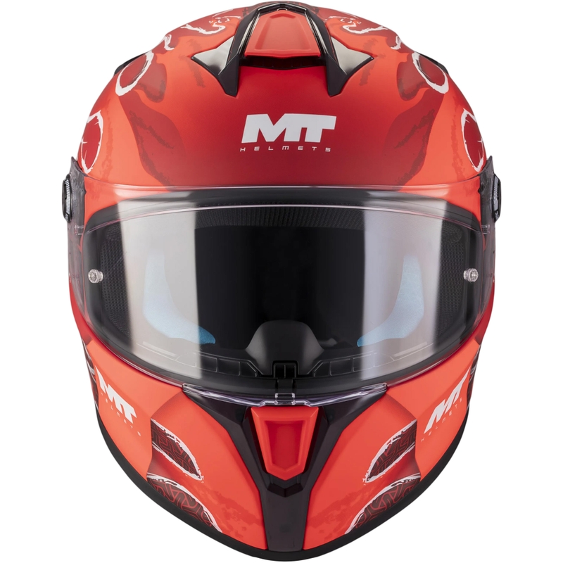 Uždaras motociklo šalmas MT Targo S Yamanaka_26_Season C5 matinės raudonos spalvos