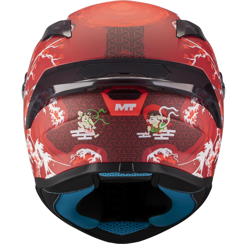 Uždaras motociklo šalmas MT Targo S Yamanaka_26_Season C5 matinės raudonos spalvos