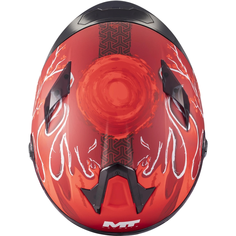 Uždaras motociklo šalmas MT Targo S Yamanaka_26_Season C5 matinės raudonos spalvos