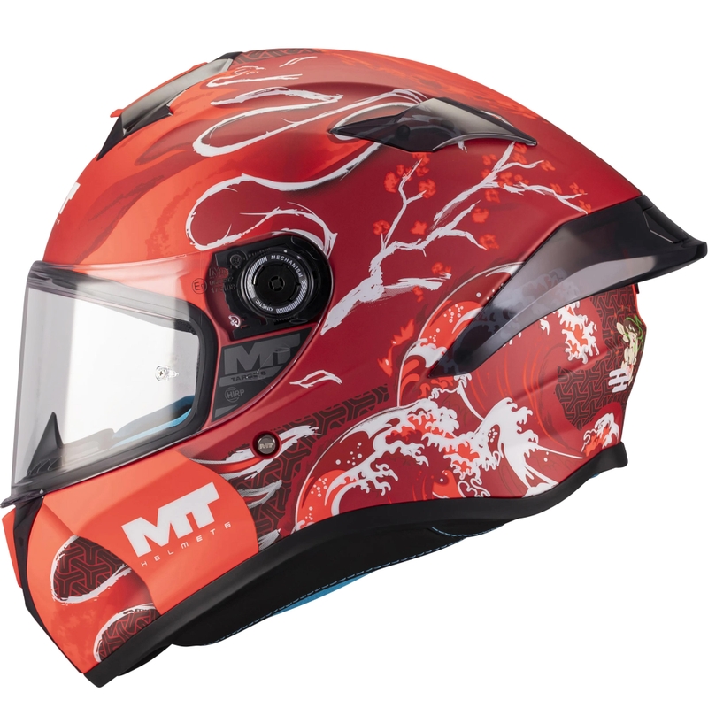 Uždaras motociklo šalmas MT Targo S Yamanaka_26_Season C5 matinės raudonos spalvos