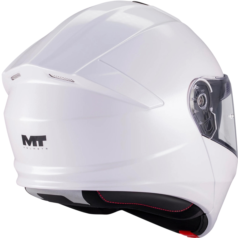 Atlenkiamas motociklo šalmas MT Genesis R SV A0 baltas