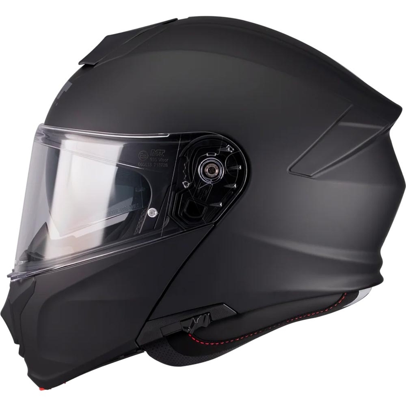 Atlenkiamas motociklo šalmas MT Genesis R SV A1 matinės juodos spalvos