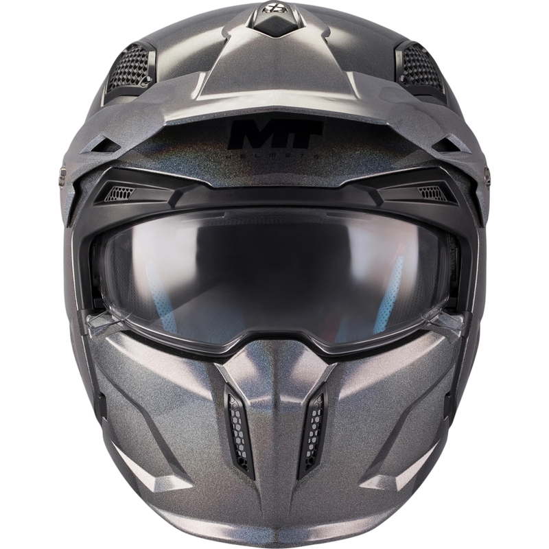 Modulinis motociklo šalmas MT Streetfighter SV S Special Pure T2 blizgi daugiaspalvis