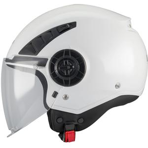 Atviras motociklo šalmas MT Aeris Pure A1 baltas