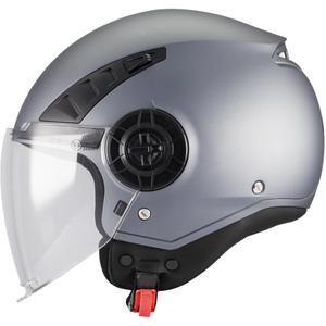 Atviras motociklo šalmas MT Aeris Pure A2 matinės pilkos spalvos