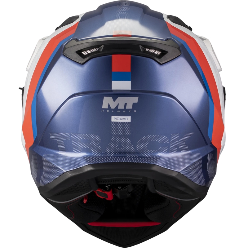 Enduro motociklo šalmas MT Track SV Nomad C0 mėlyna-balta-raudona