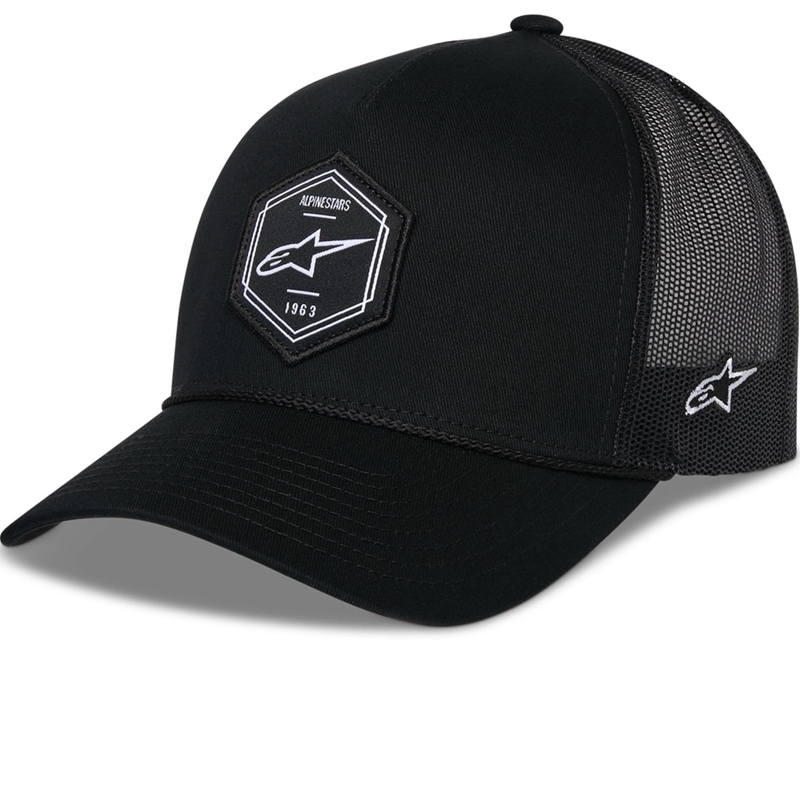 Alpinestars Hexeon Trucker kepurė, juoda-juoda