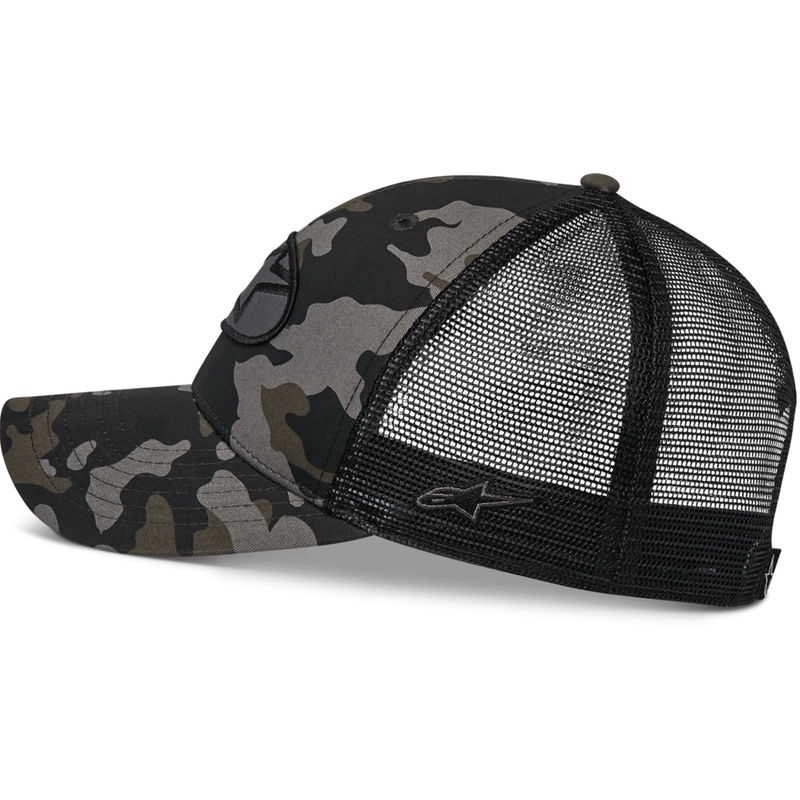 Alpinestars Oblique Camo Trucker kepuraitė, juoda-kamufliažinė-juoda