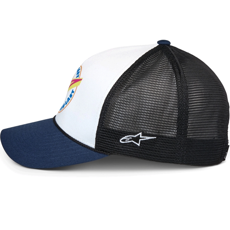 Alpinestars Aorbit Trucker kepurė, balta-mėlyna-juoda