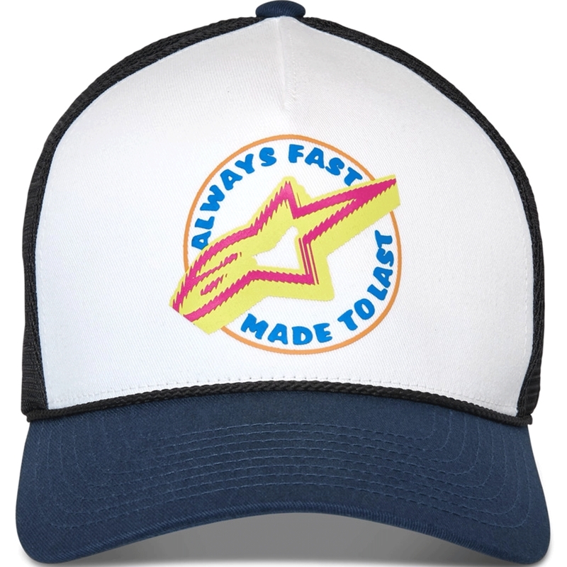 Alpinestars Aorbit Trucker kepurė, balta-mėlyna-juoda