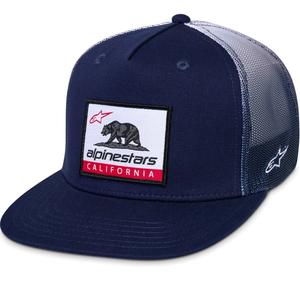 „Alpinestars Cali Gradient Trucker“ kepurė su snapeliu, mėlyna ir balta