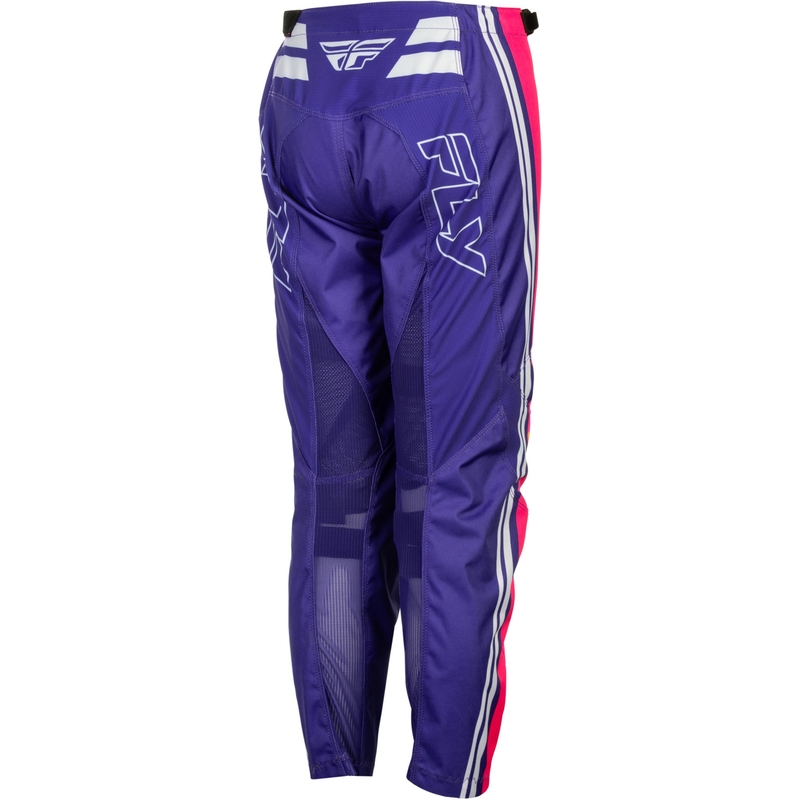 Vaikiškos motokroso kelnės FLY Racing F-16 Raze violetinės-raudonos-geltonos