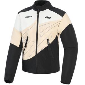 Alpinestars Stella Moshell moteriška motociklo striukė, juoda-smėlio-balta-rožinė