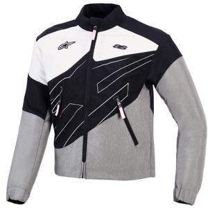 Alpinestars Stella Moshell moteriška motociklo striukė, juoda-pilka-balta-rožinė
