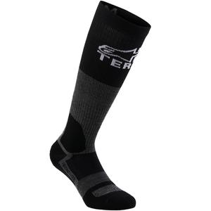 Alpinestars AT 8 merino kojinės pilkai juodos