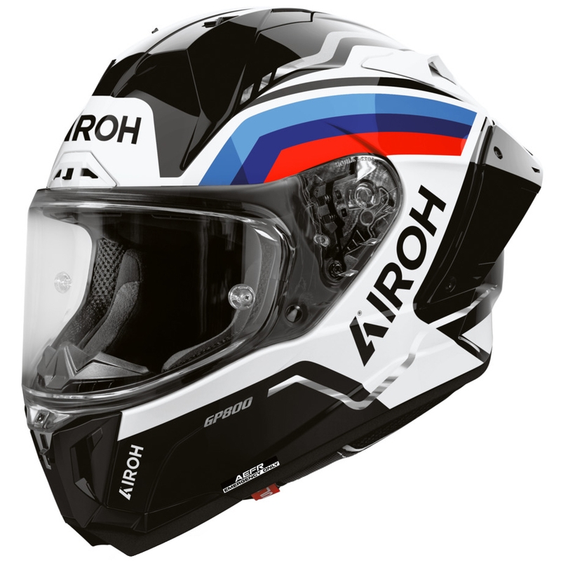 Airoh GP 800 Lane uždaras motociklo šalmas, juodas
