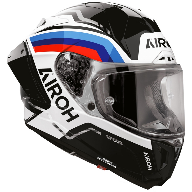 Airoh GP 800 Lane uždaras motociklo šalmas, juodas