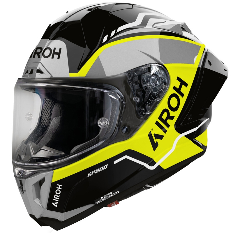 Airoh GP 800 Lane uždaras motociklo šalmas, fluorescencinis geltonas