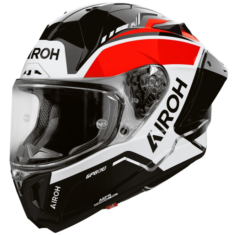 Airoh GP 800 Lane uždaras motociklo šalmas, raudonas