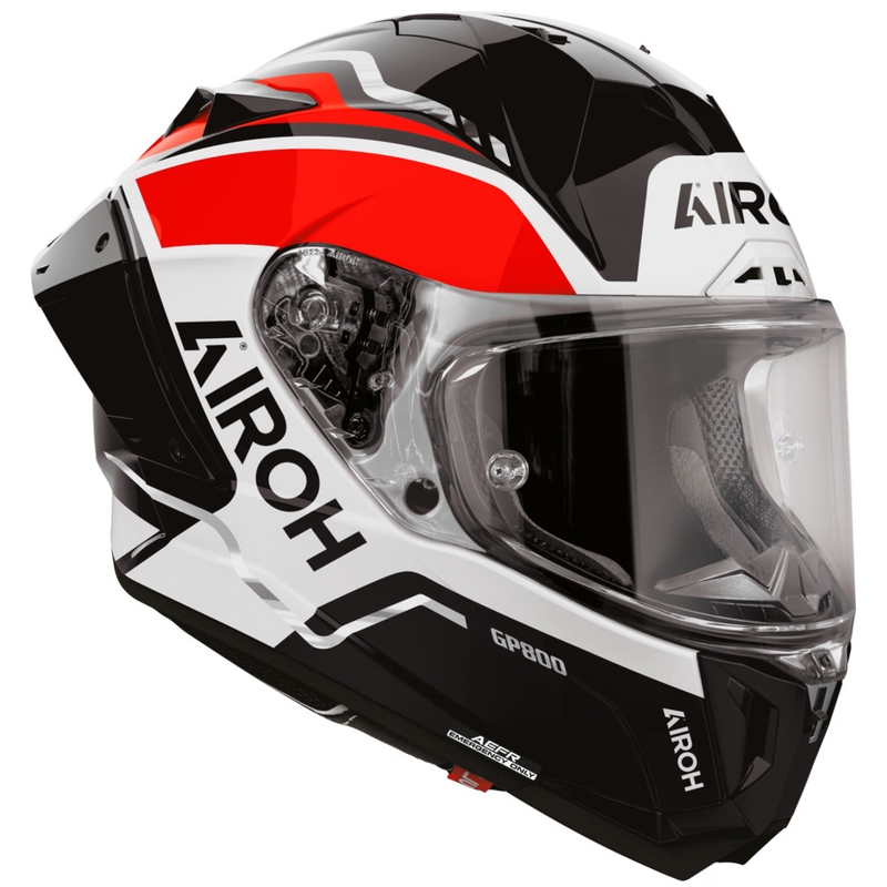 Airoh GP 800 Lane uždaras motociklo šalmas, raudonas