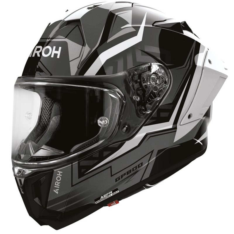 Airoh GP 800 Victory uždaras motociklo šalmas, sidabrinis