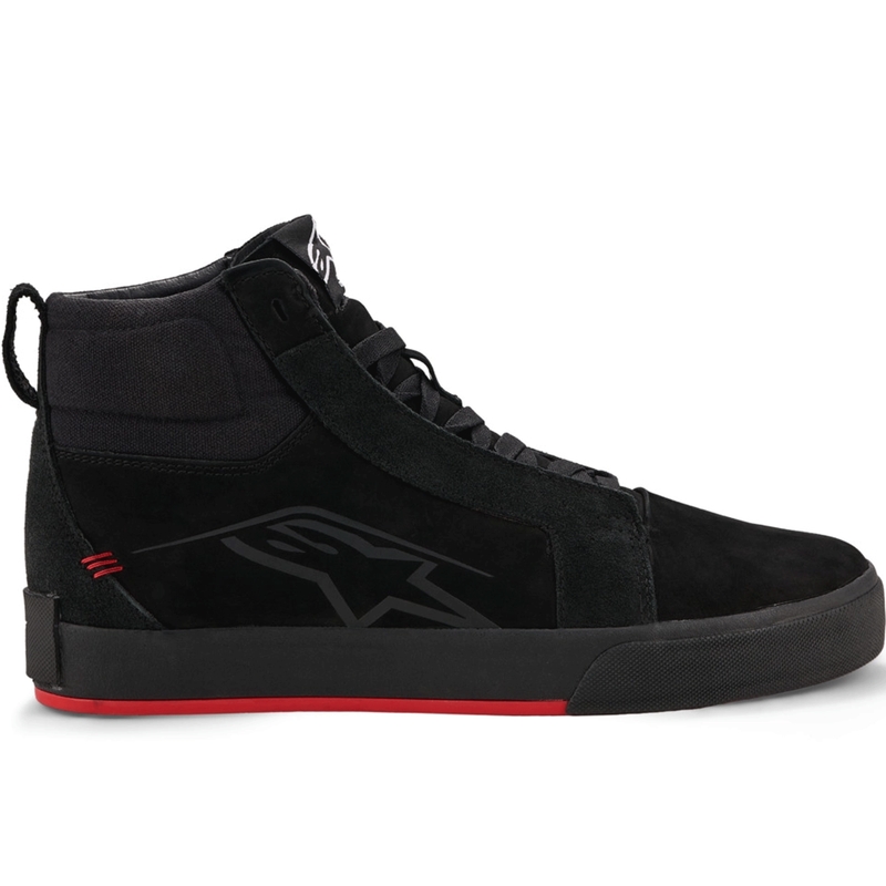 Alpinestars Ride-63 odiniai motociklo batai juodi-raudoni