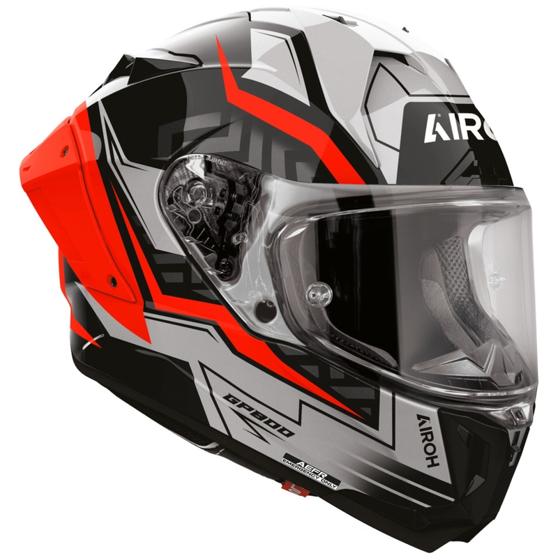 Airoh GP 800 Victory uždaras motociklo šalmas, raudonas