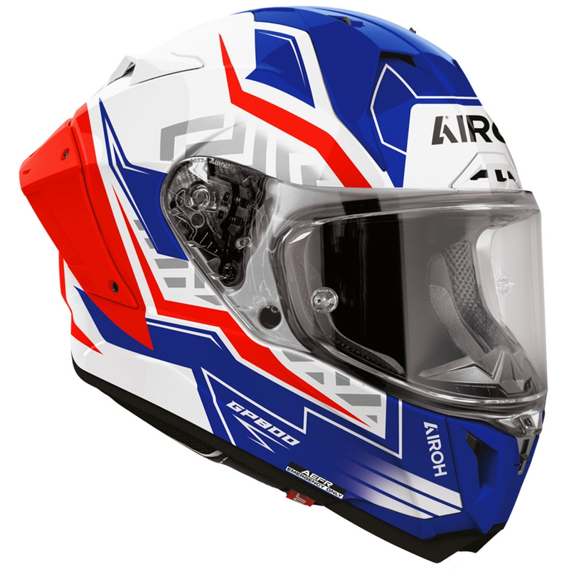 Airoh GP 800 Victory uždaras motociklo šalmas mėlynai raudonas