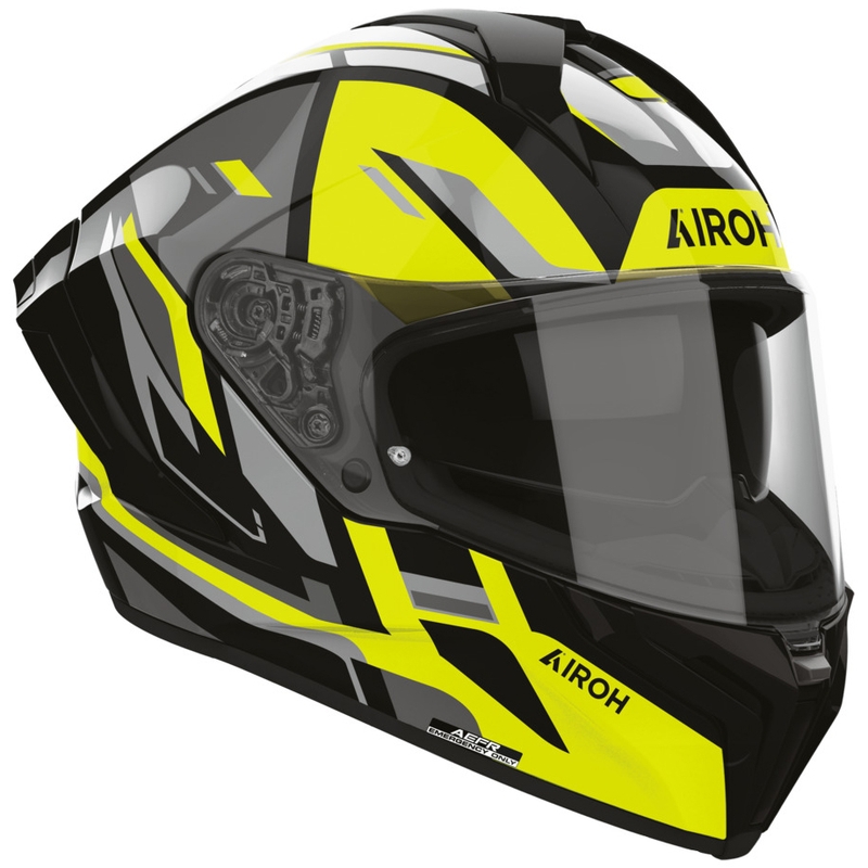 Airoh Matryx Sentry uždaras motociklo šalmas, geltonas