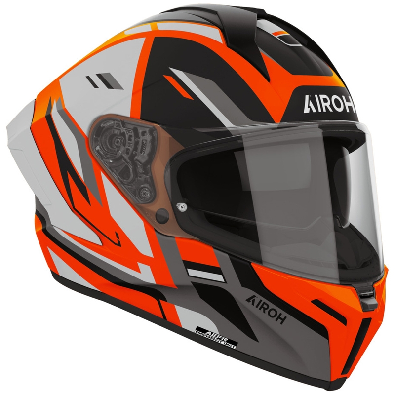 Airoh Matryx Sentry uždaras motociklo šalmas oranžinis