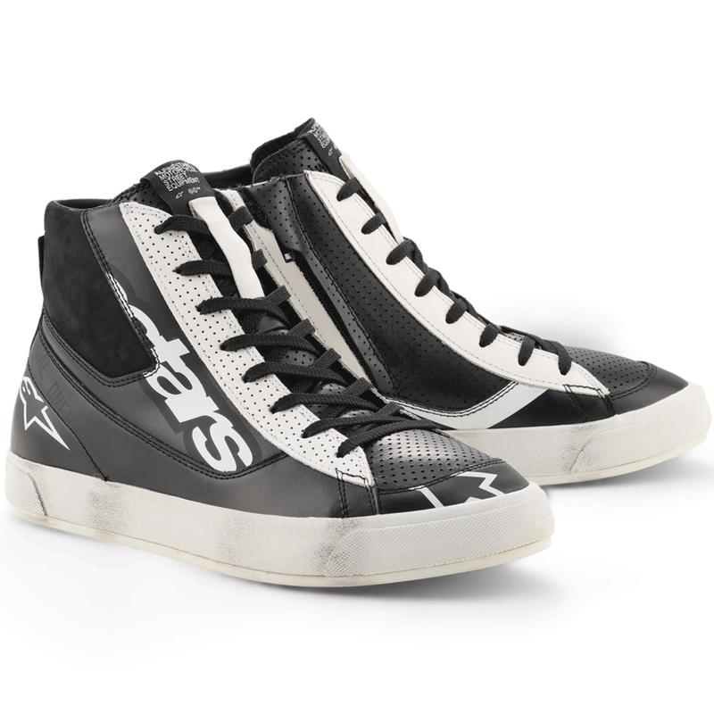 Alpinestars Stated Flair motociklo batai juodi-balti