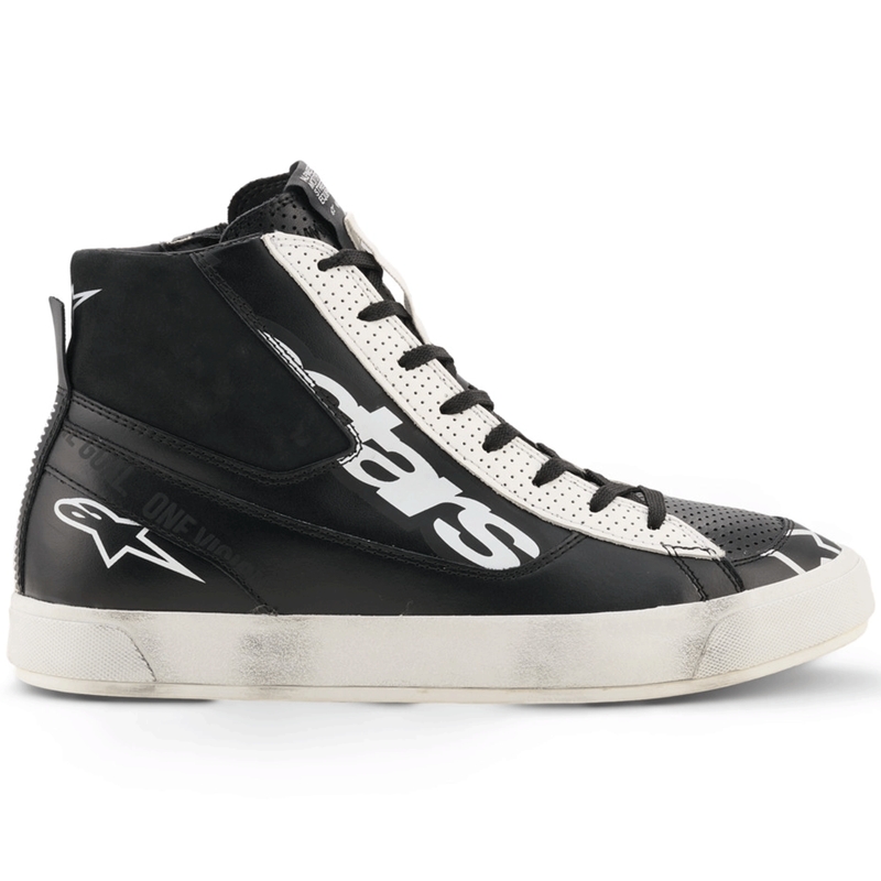 Alpinestars Stated Flair motociklo batai juodi-balti