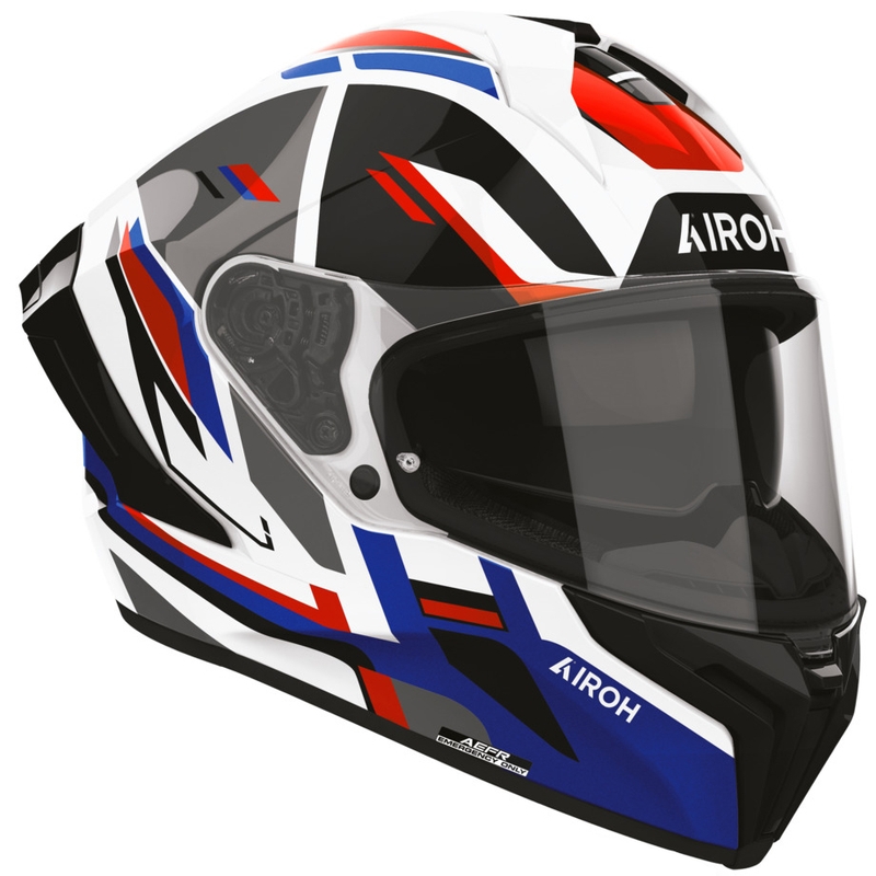 Airoh Matryx Sentry uždaras motociklo šalmas raudonai mėlyna
