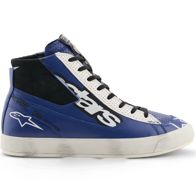 Alpinestars Stated Flair motociklo batai mėlyni-balti-juodi