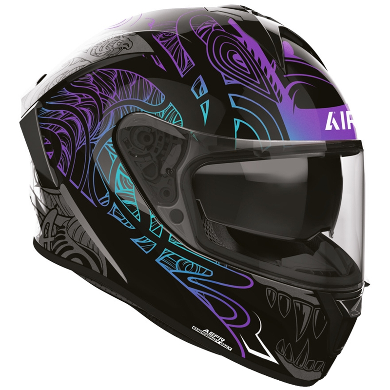 Airoh Spark 2 Silk uždaras motociklo šalmas juodas-violetinis