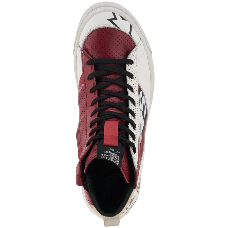 Alpinestars Stella Stated Flair moteriški motociklo batai, balti-raudoni
