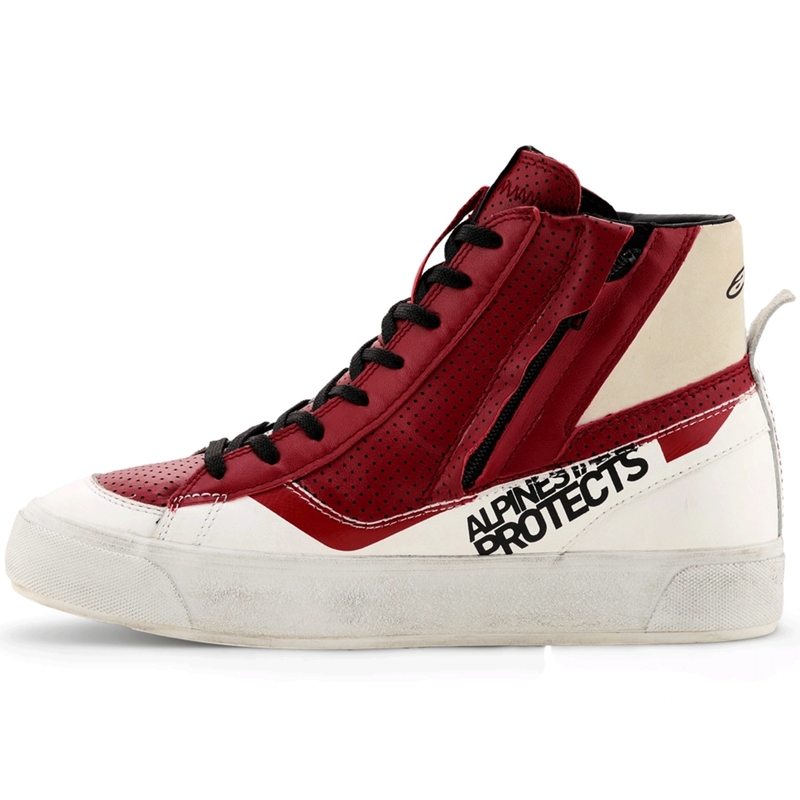 Alpinestars Stella Stated Flair moteriški motociklo batai, balti-raudoni